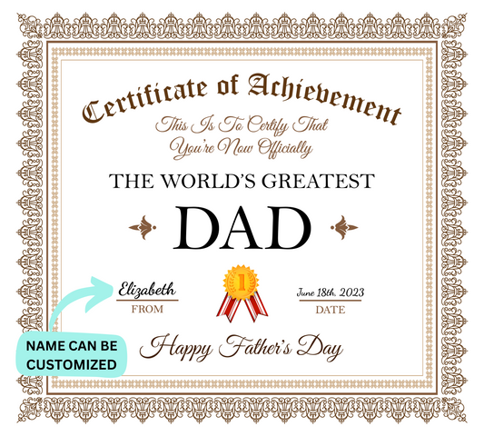 World's Greatest Dad - Customizable | Acrylic Square Plaque