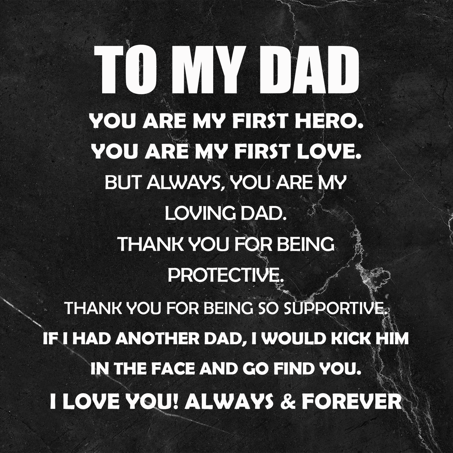 To My Dad - You Are My First Hero... | Love You Forever Bracelet