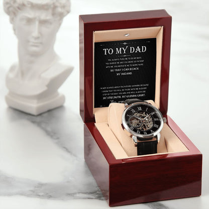 To My Dad - You Always Push Me To Do My Best... | Men's OpenWork Watch