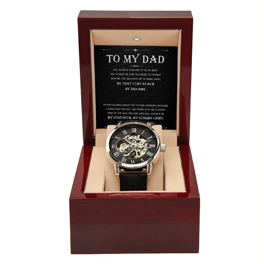 To My Dad - You Always Push Me To Do My Best... | Men's OpenWork Watch