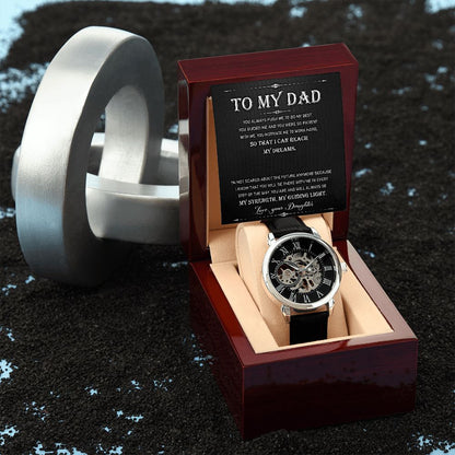 To My Dad - You Always Push Me To Do My Best... | Men's OpenWork Watch