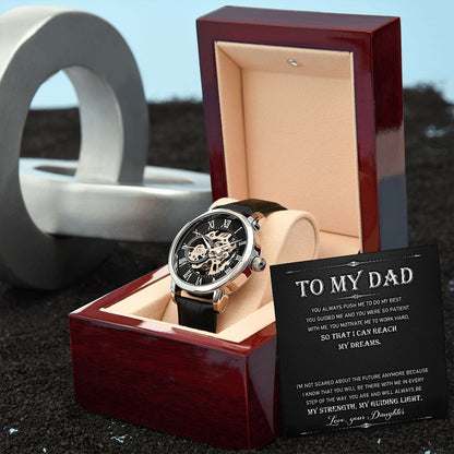 To My Dad - You Always Push Me To Do My Best... | Men's OpenWork Watch