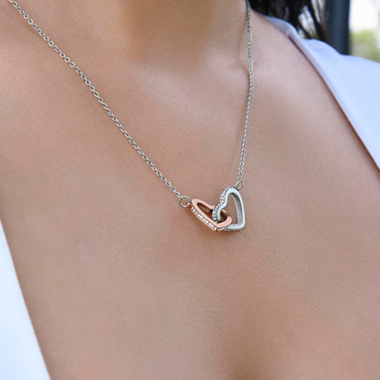 To My Sister - One Person... | Interlocking Hearts Necklace