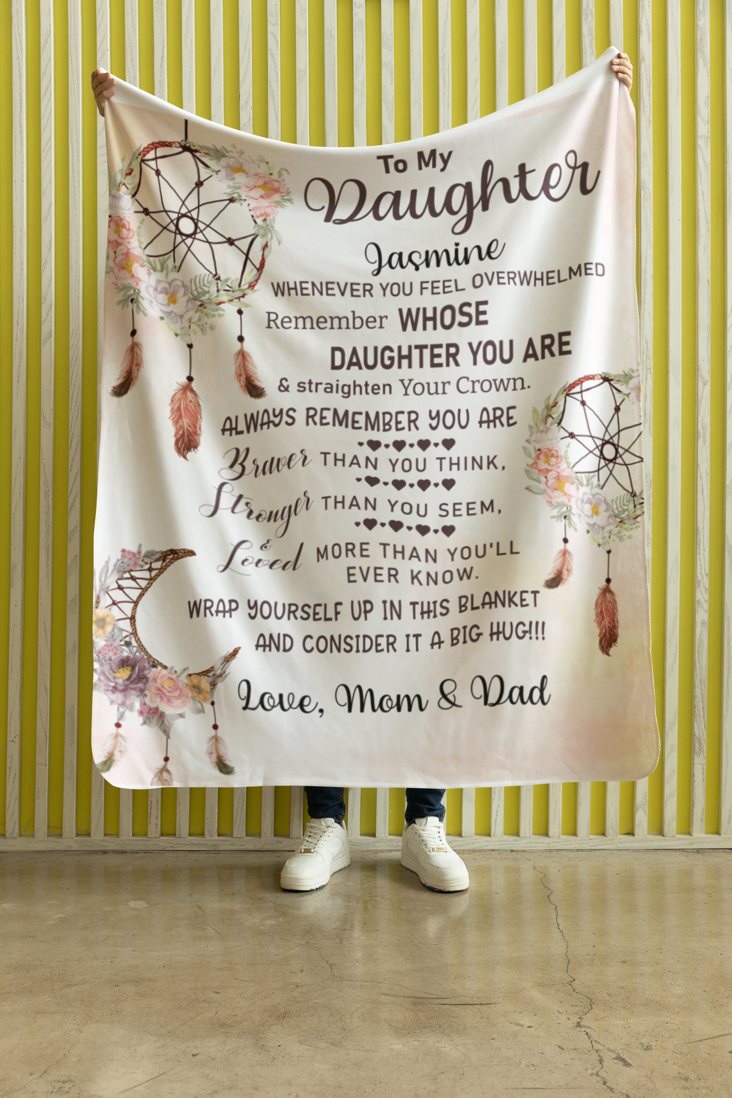 Remember Whose Daughter You Are - Plush Fleece Blanket - 50x60